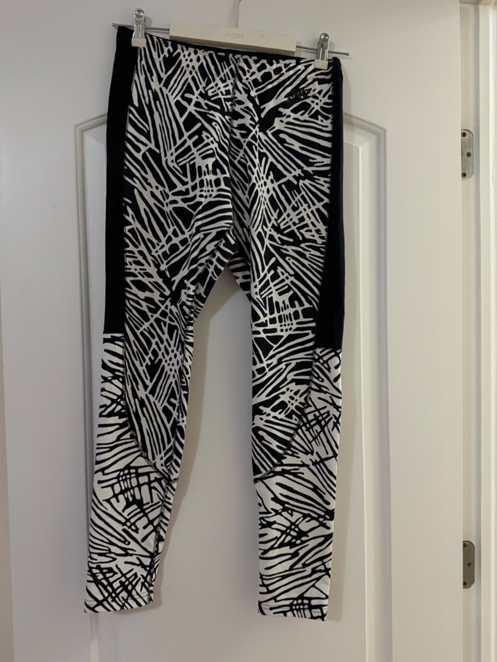 Nike Black & White Zebra Print Leggings